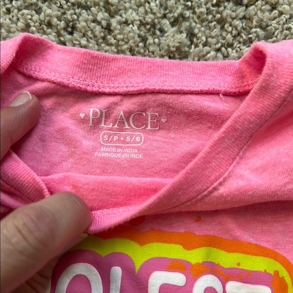 The Children's Place Pink and Black Sister Kids T-Shirts size small (5/6) - Picture 3 of 5